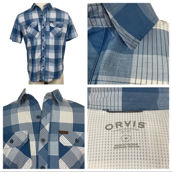 Orvis Other - Perfect Condition Orvis Light Feel Fabric Plaid Short Sleeve Button Down Medium